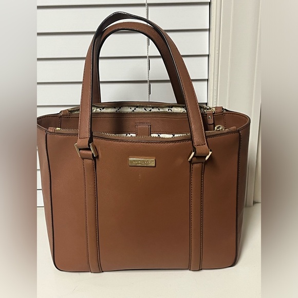 Kate Spade classic brown tote purse - Picture 1 of 5